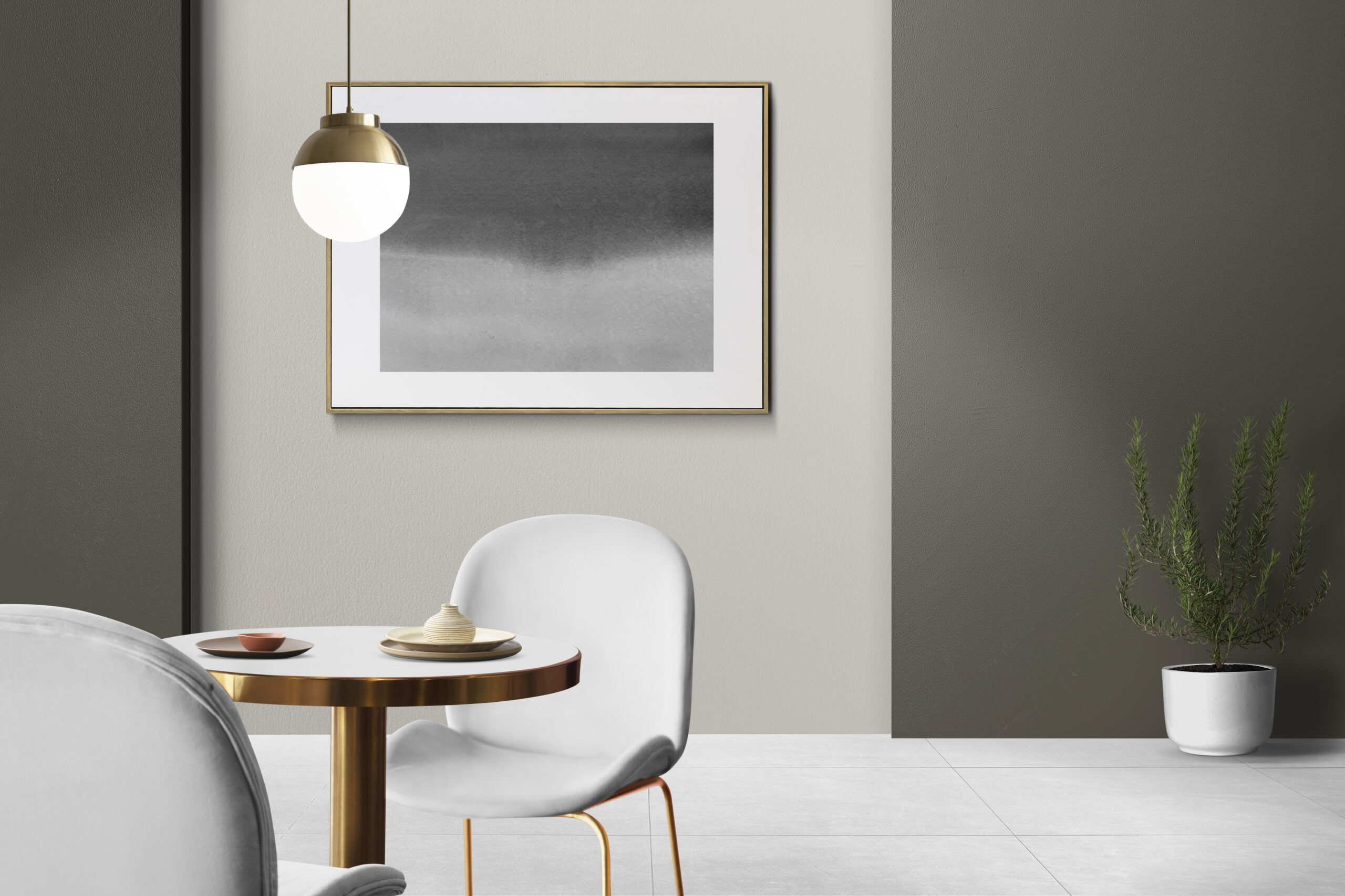 About modern luxury authentic dining room interior design with picture